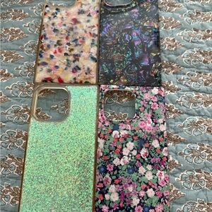 Floral and Glitter Phone Case Collection - iPhone 14 Pro Max